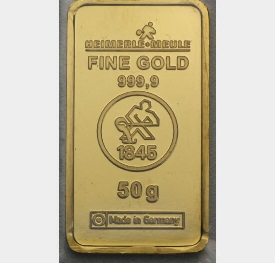 Goldbarren 1oz HERAEUS - "Resale"