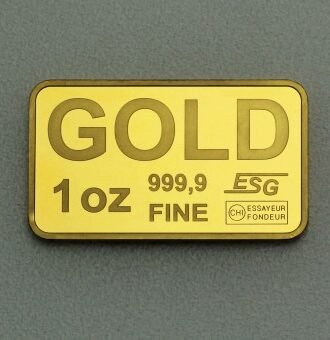 Goldbarren 1oz Feingoldbarren (Querformat)