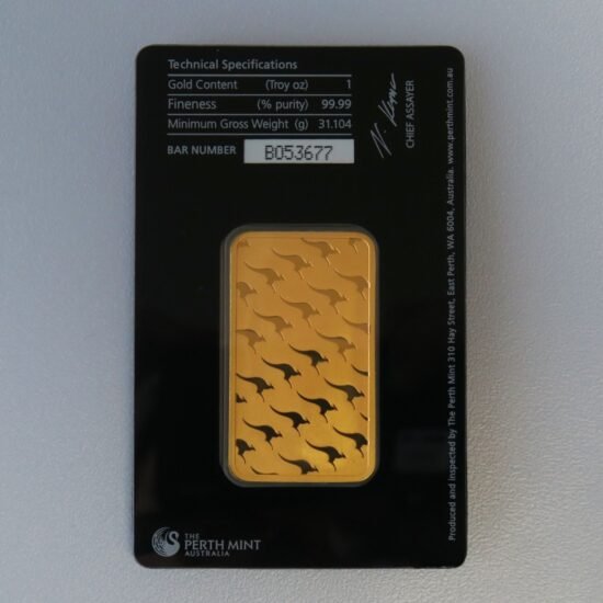 Goldbarren 1oz THE PERTH MINT "Känguru"