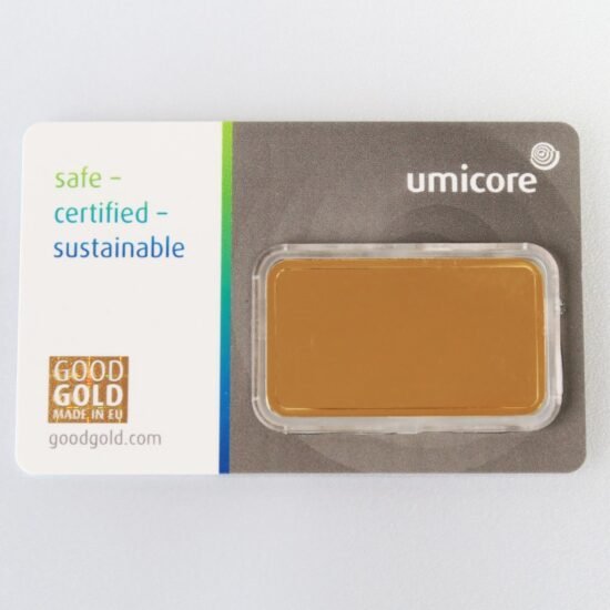 Goldbarren 1oz UMICORE/Blister m. Zertifikat