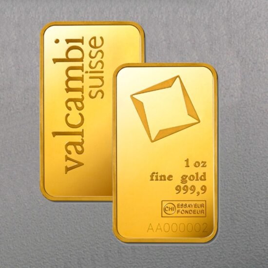 Goldbarren 1oz VALCAMBI geprägt