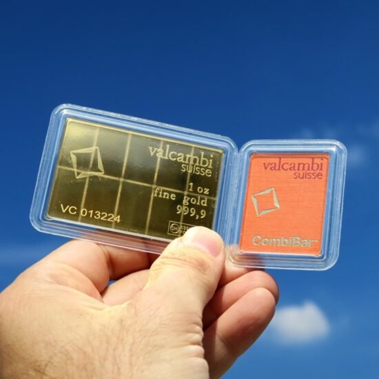 Goldtafel VALCAMBI (10x 1/10oz Au) "CombiBar"