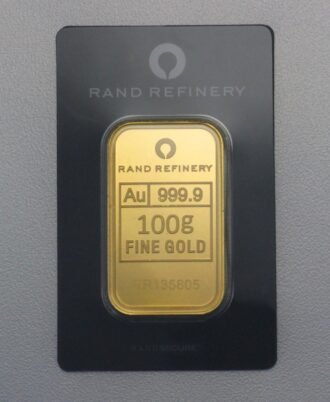 Goldbarren 100g Rand Refinery "Elefanten-Motiv"