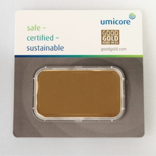 100g Umicore Goldbarren Blister/ m. Zertifikat