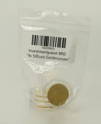 Investmentpaket BRD "4x 50 Euro Goldmünzen"