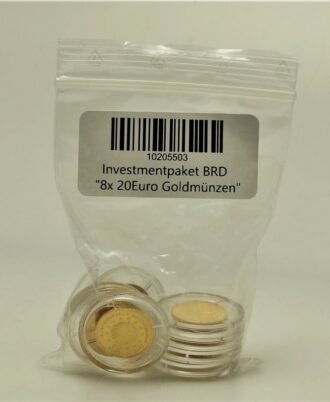 Investmentpaket BRD "8 x 20 Euro Goldmünzen"