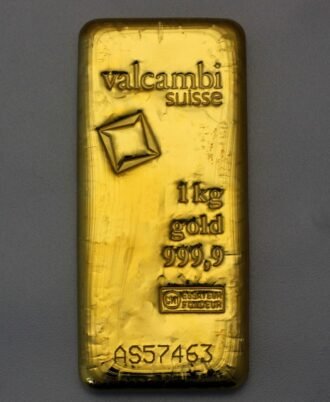 Goldbarren 1000g VALCAMBI, gegossen
