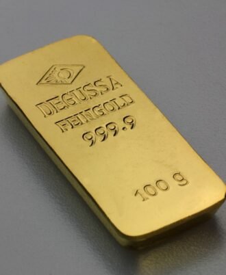 Goldbarren 100g DEGUSSA (alte Form)