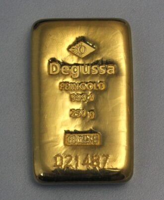 250g Degussa Goldbarren Resale
