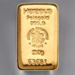 Goldbarren 250g HERAEUS, gegossen