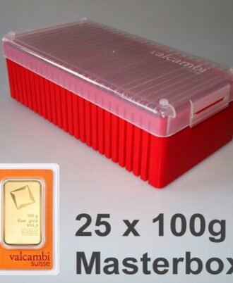 Goldbarren 25x 100g VALCAMBI (Masterbox)