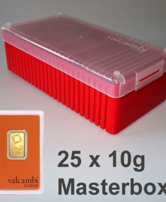 Goldbarren 25x 10g VALCAMBI (Masterbox)