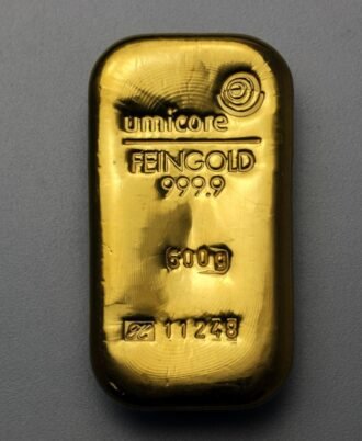 Goldbarren 500g UMICORE, gegossen