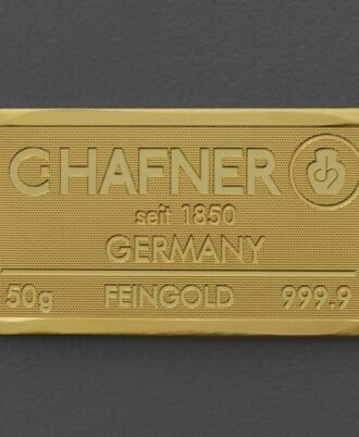 Goldbarren 50g "C.HAFNER - Prägeform"