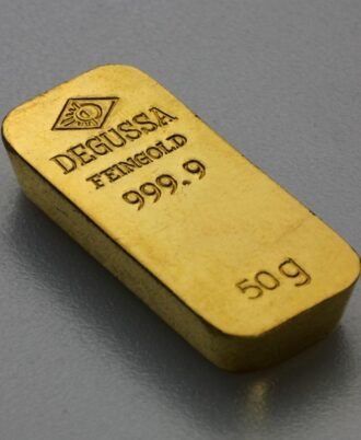 Goldbarren 50g DEGUSSA (alte Form)