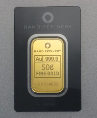 Goldbarren 50g Rand Refinery "Elefanten-Motiv"
