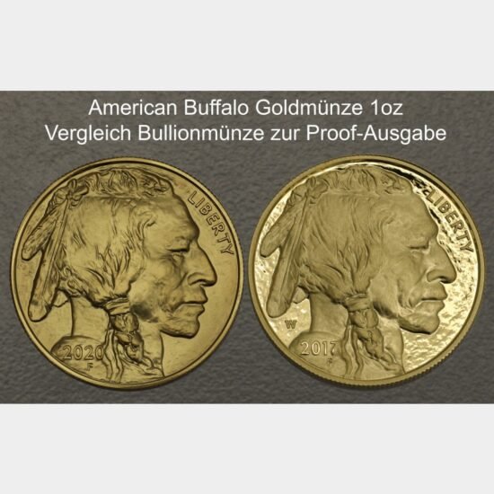 1oz American Buffalo PP Goldmünze – USA Anlagegold
