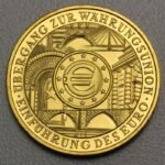 Goldmünze 200 Euro "Einführung des Euro" 2002 Etui