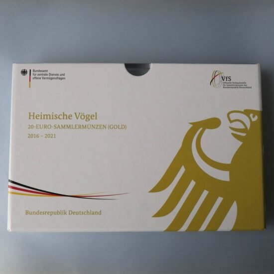 Goldmünze 6 x 20 Euro "Heimische Vögel" 2016-2021 Set – 6-teilig (Deutschland)