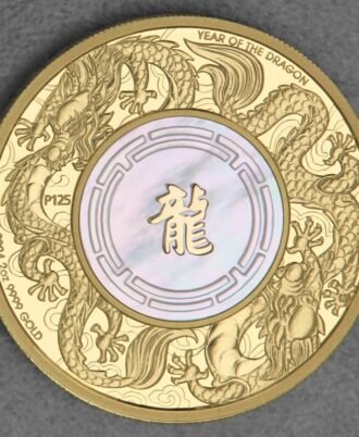 2oz Double Dragon 2024 Goldmünze – Perth Mint PP