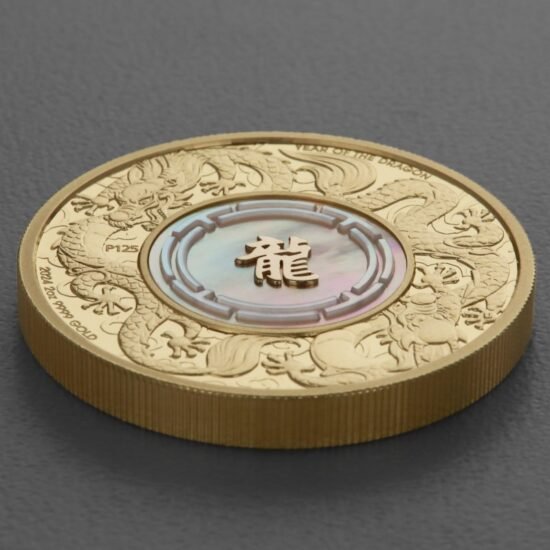 2oz Double Dragon 2024 Goldmünze – Perth Mint PP