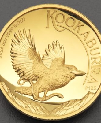 5oz Kookaburra 2024 Goldmünze – Perth Mint PP/HR
