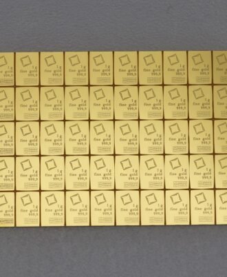 Goldtafel VALCAMBI (50x 1g Au CombiBar) - "Resale"